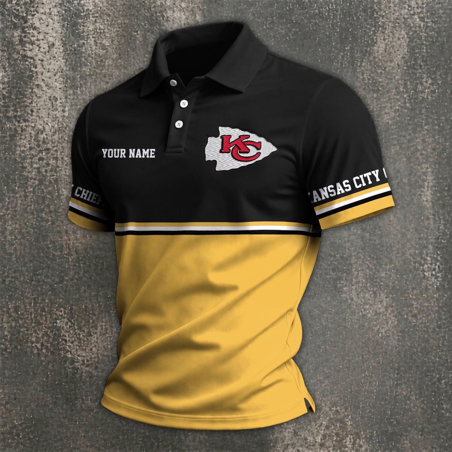 NFL x KC Custom Name Premium Polo Shirt HLP 040526 HLPHUONG