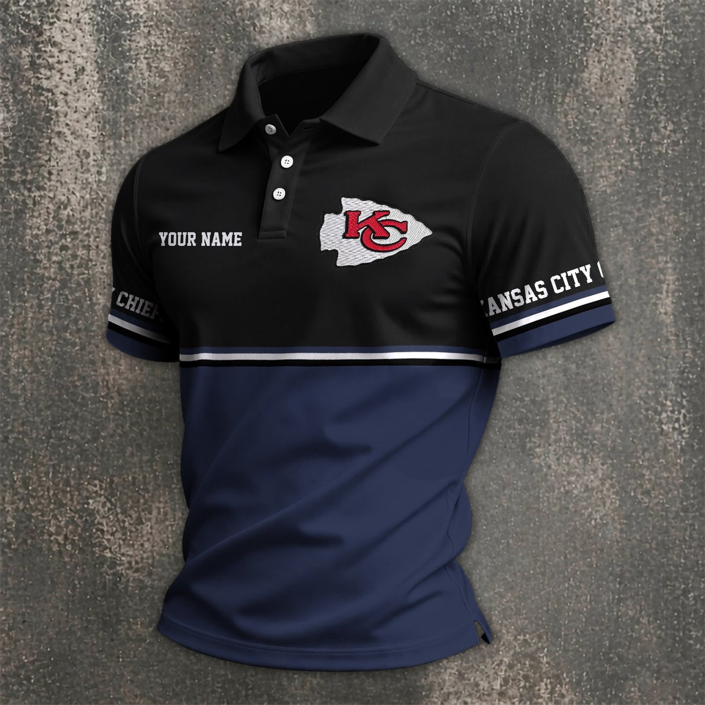 NFL x KC Custom Name Premium Polo Shirt HLP 040526 HLPHUONG