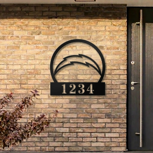 NFL x LAC Custom Address Metal Sign HLP 40526 HLPHUONG