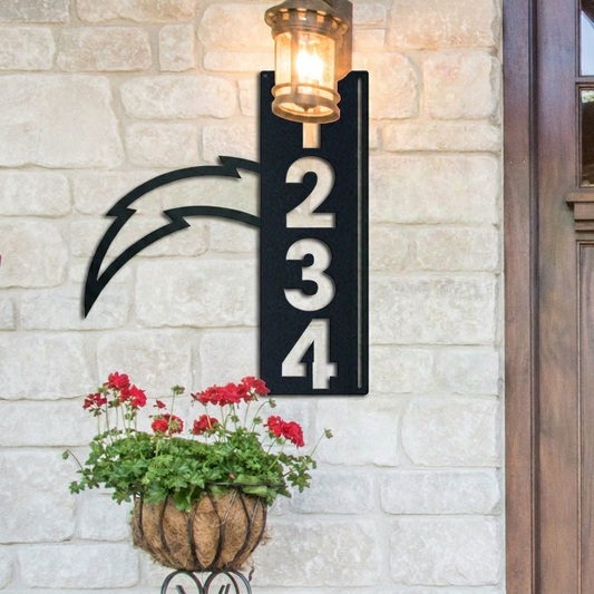 NFL x LAC Custom Address Metal Sign HLP 40526 LBN
