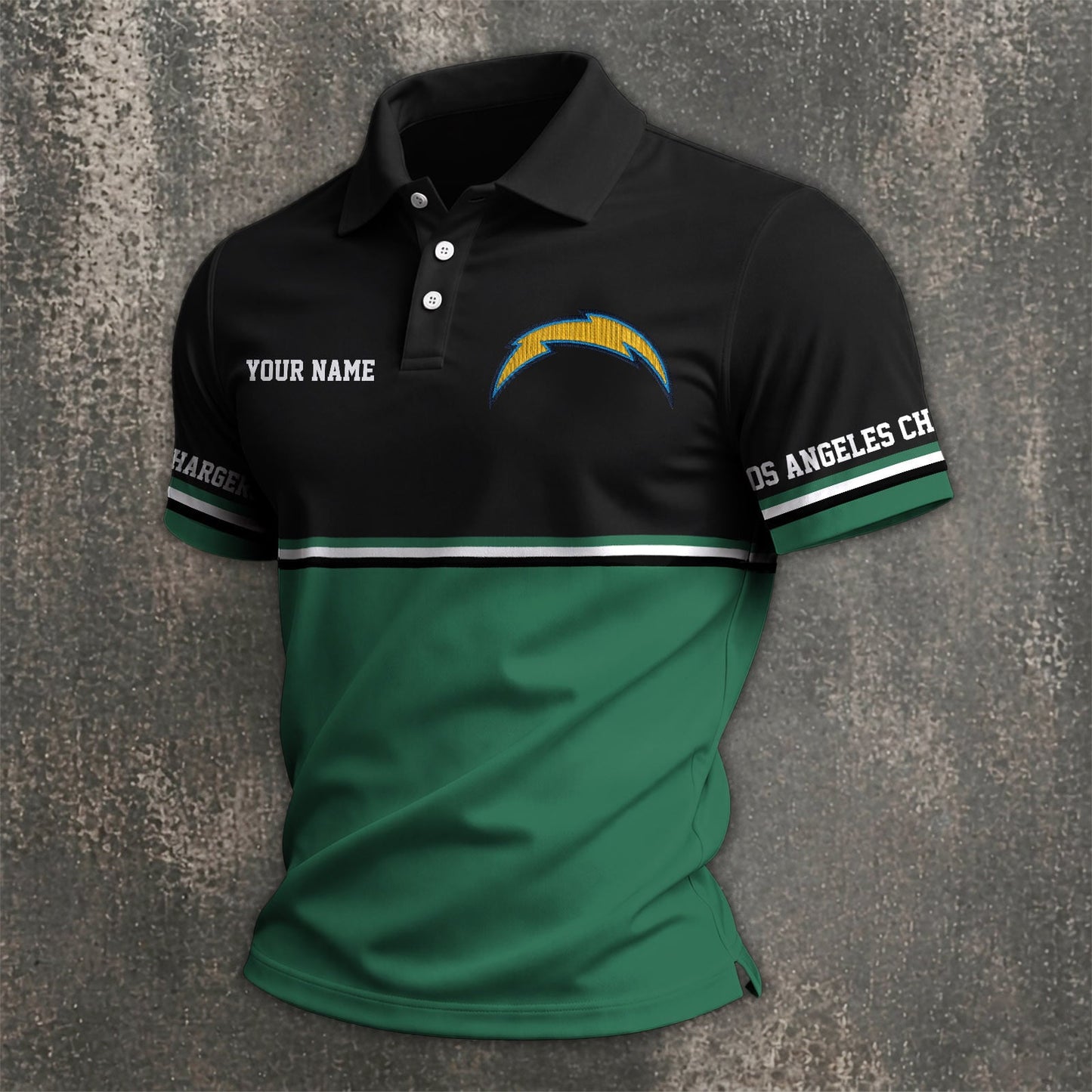 NFL x LAC Custom Name Premium Polo Shirt HLP 040526 HLPHUONG