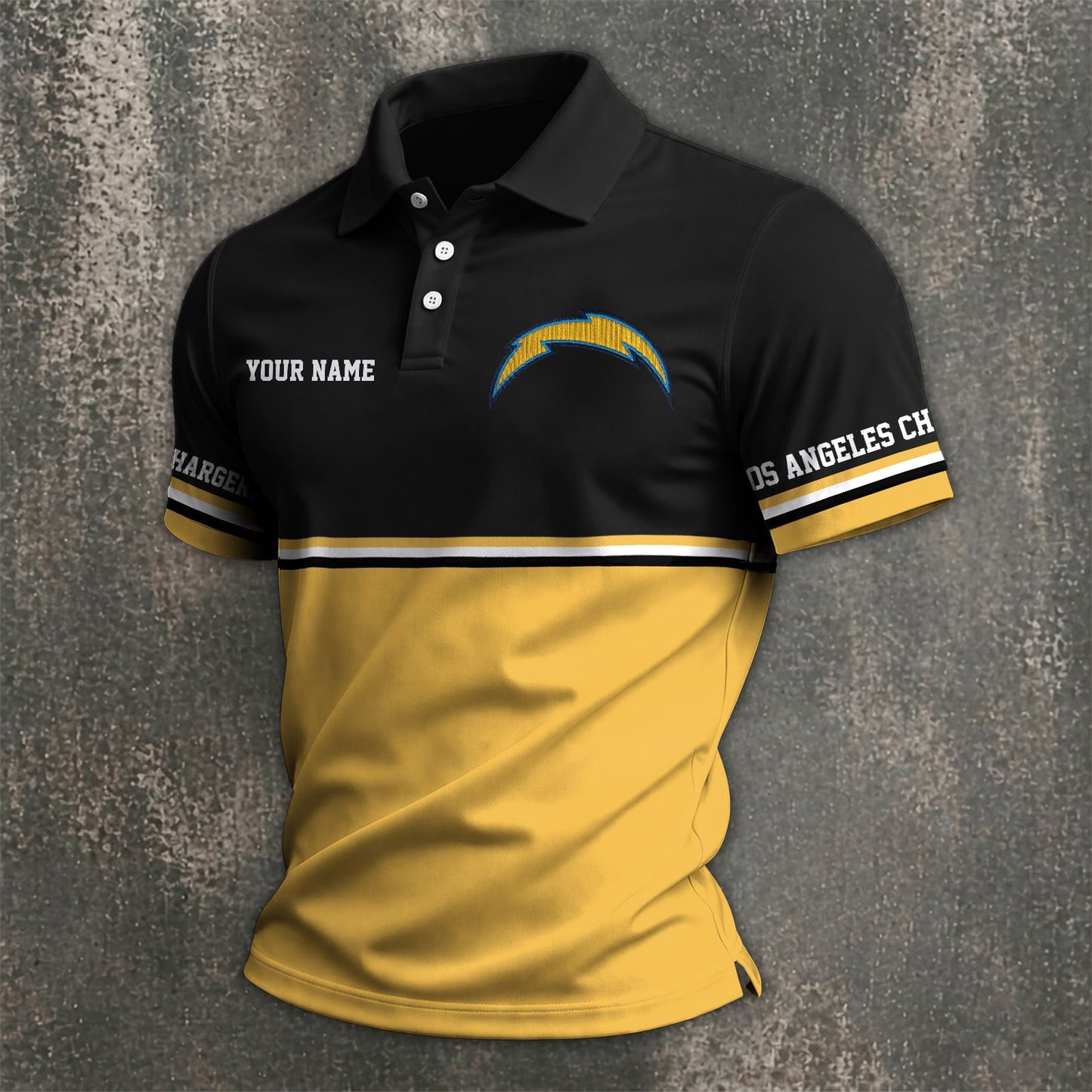 NFL x LAC Custom Name Premium Polo Shirt HLP 040526 HLPHUONG