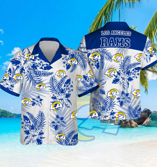 NFL x LAR Beach Hawaiian Shirt HLP 60426 HLPHUONG