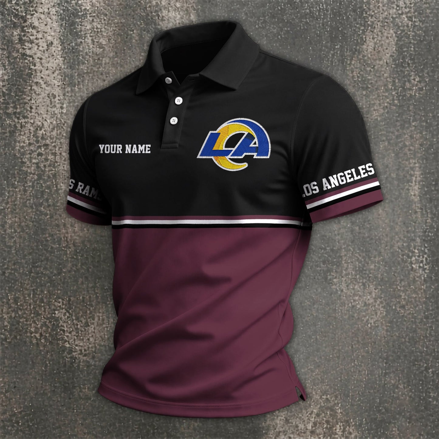 NFL x LAR Custom Name Premium Polo Shirt HLP 040526 HLPHUONG