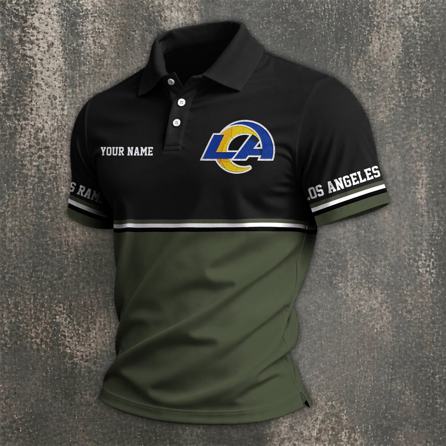 NFL x LAR Custom Name Premium Polo Shirt HLP 040526 HLPHUONG