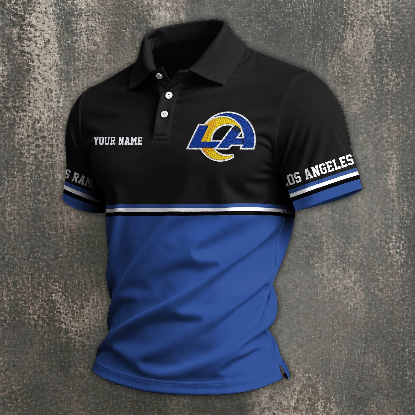 NFL x LAR Custom Name Premium Polo Shirt HLP 040526 HLPHUONG