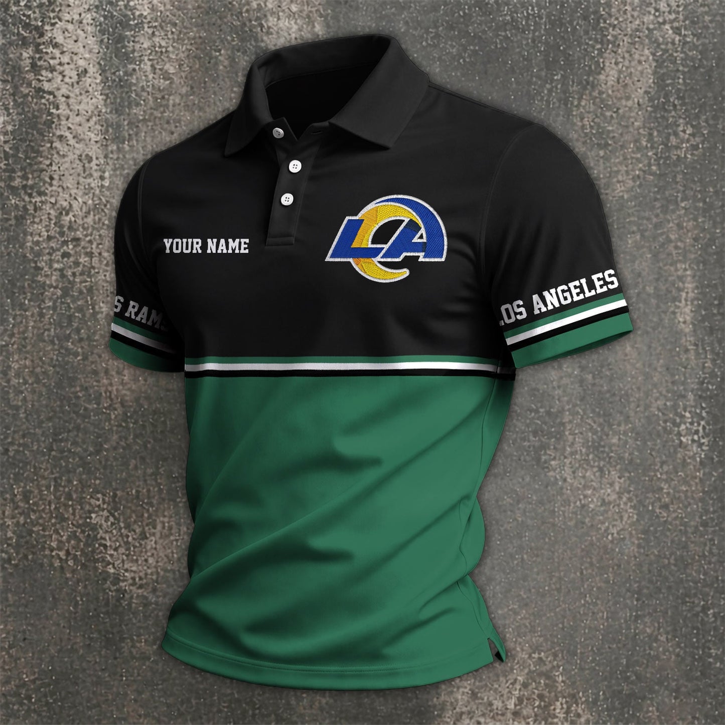 NFL x LAR Custom Name Premium Polo Shirt HLP 040526 HLPHUONG