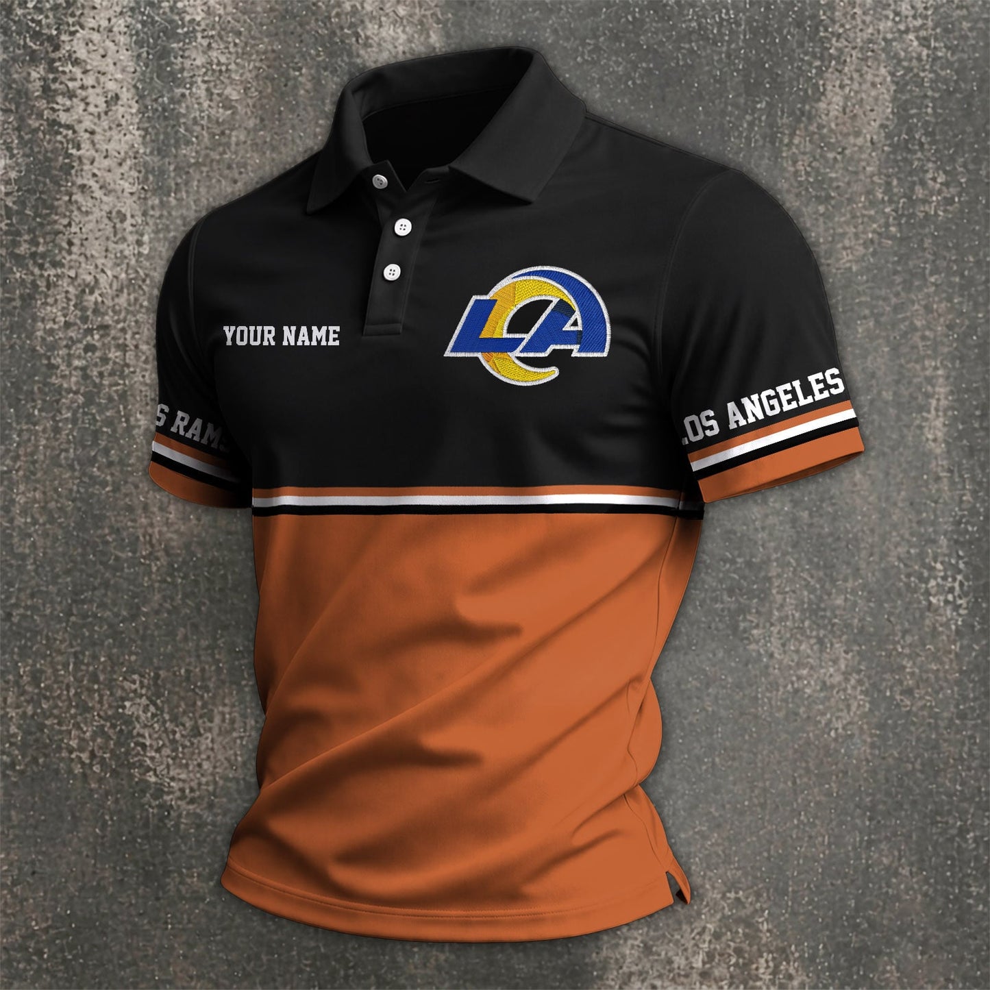 NFL x LAR Custom Name Premium Polo Shirt HLP 040526 HLPHUONG