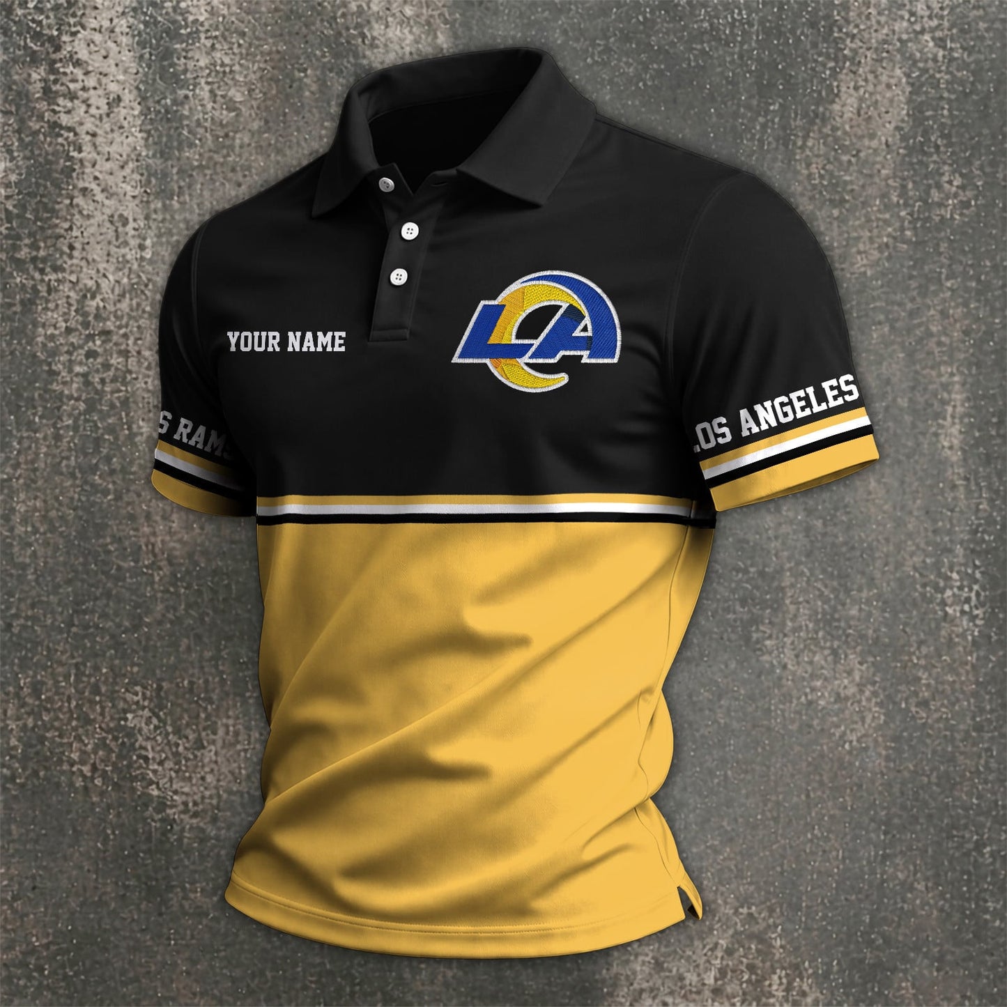 NFL x LAR Custom Name Premium Polo Shirt HLP 040526 HLPHUONG