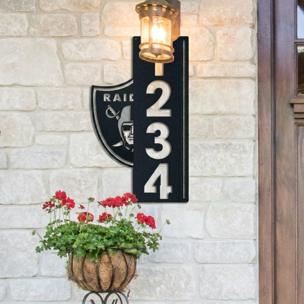 NFL x LV Custom Address Metal Sign HLP 40526 LBN