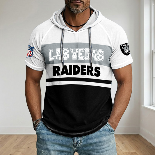 NFL x LV Football Hooded Short Sleeve Shirt HLP 280426 HLPHUONG