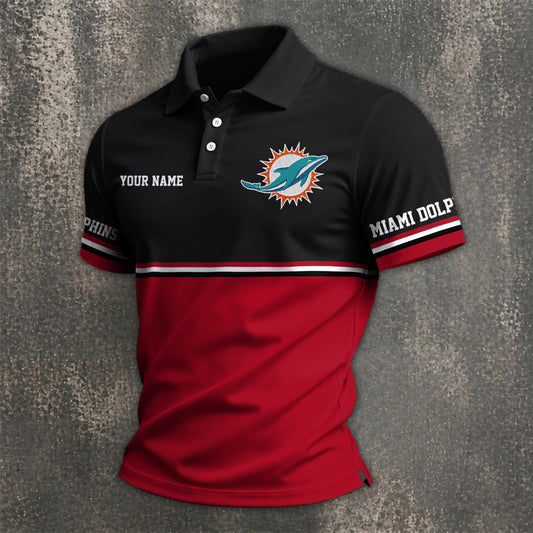 NFL x MIA Custom Name Premium Polo Shirt HLP 040526 HLPHUONG