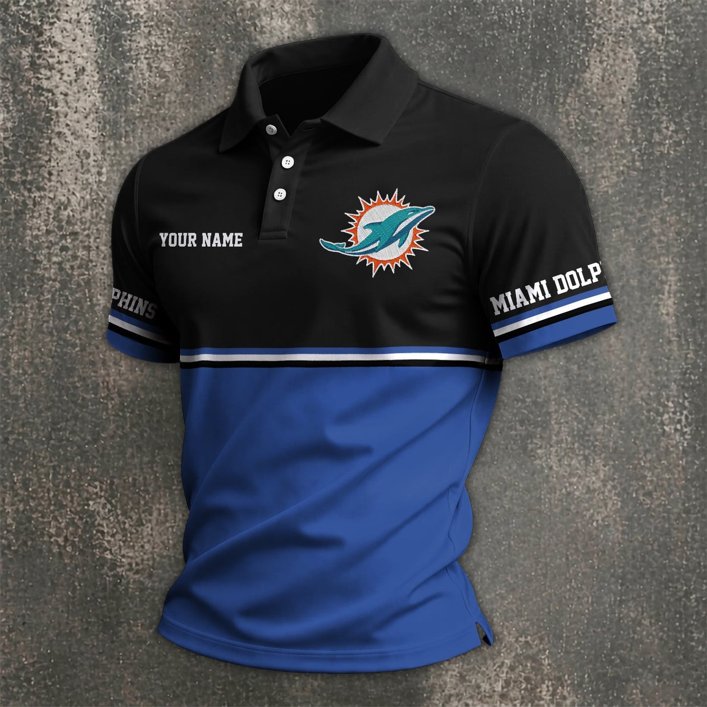 NFL x MIA Custom Name Premium Polo Shirt HLP 040526 HLPHUONG