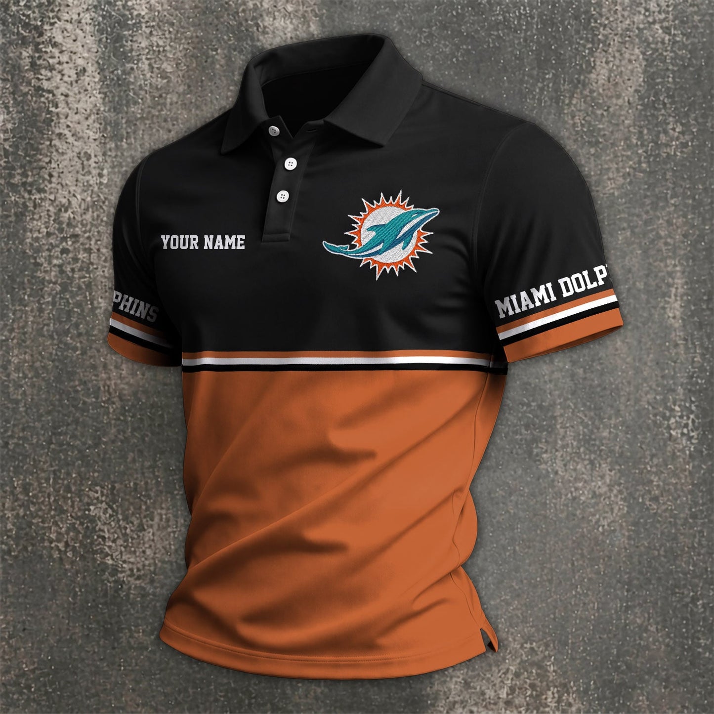 NFL x MIA Custom Name Premium Polo Shirt HLP 040526 HLPHUONG