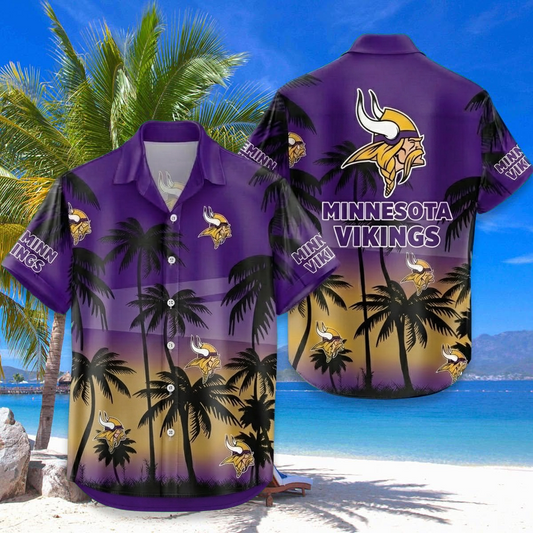 NFL x MIN Coconut Hawaiian Shirt HLP 20426 LBN