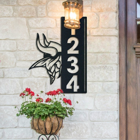 NFL x MIN Custom Address Metal Sign HLP 40526 LBN