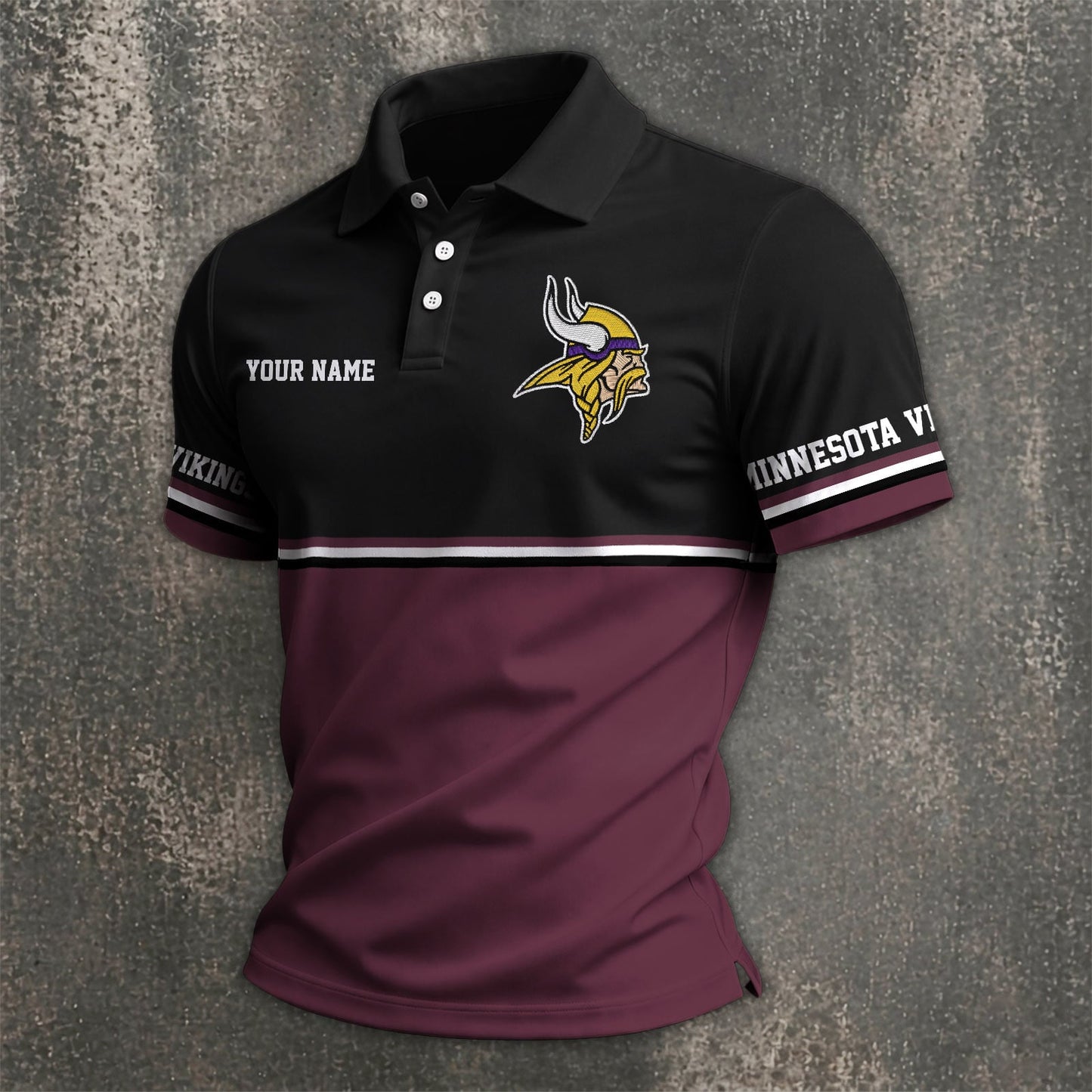 NFL x MIN Custom Name Premium Polo Shirt HLP 040526 HLPHUONG