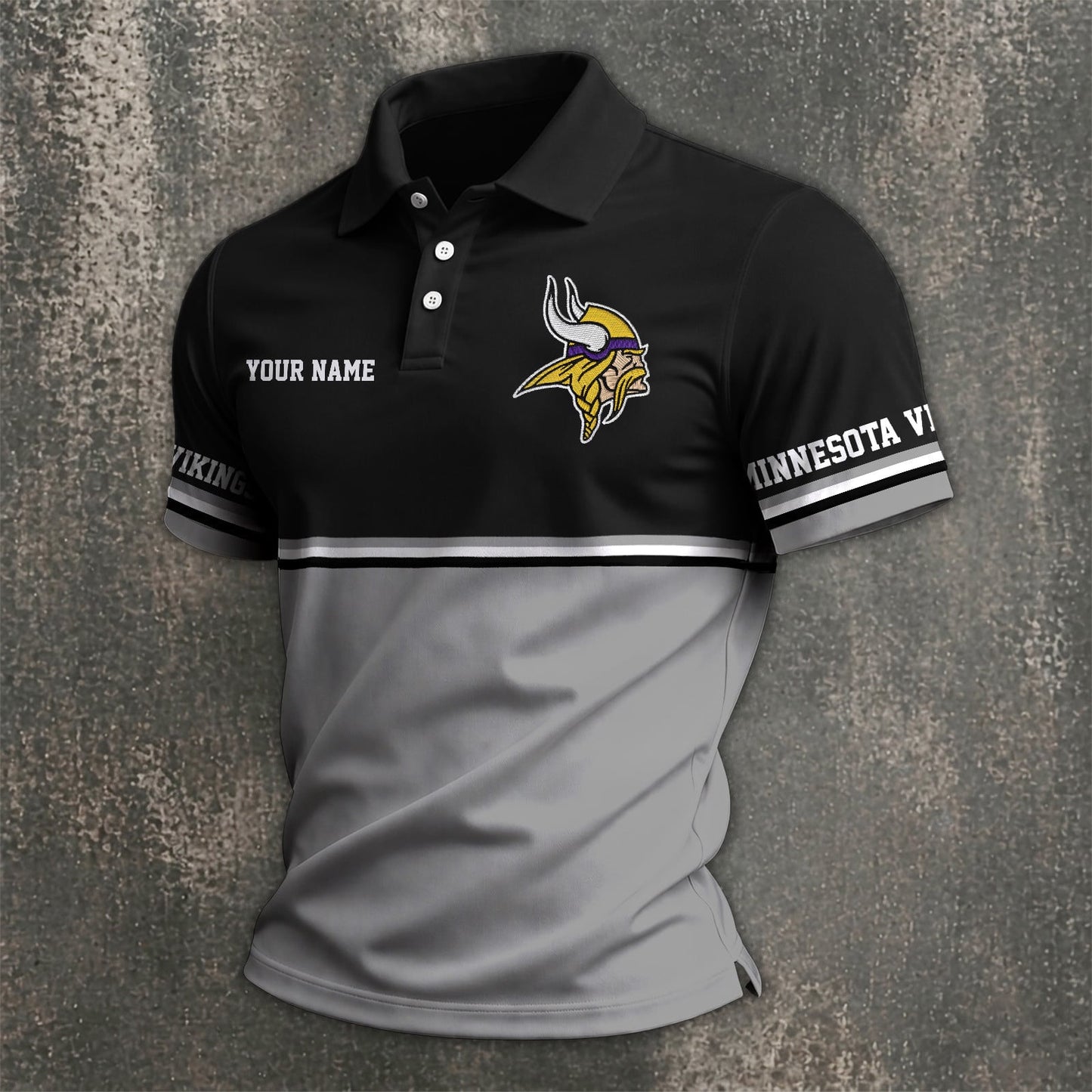NFL x MIN Custom Name Premium Polo Shirt HLP 040526 HLPHUONG