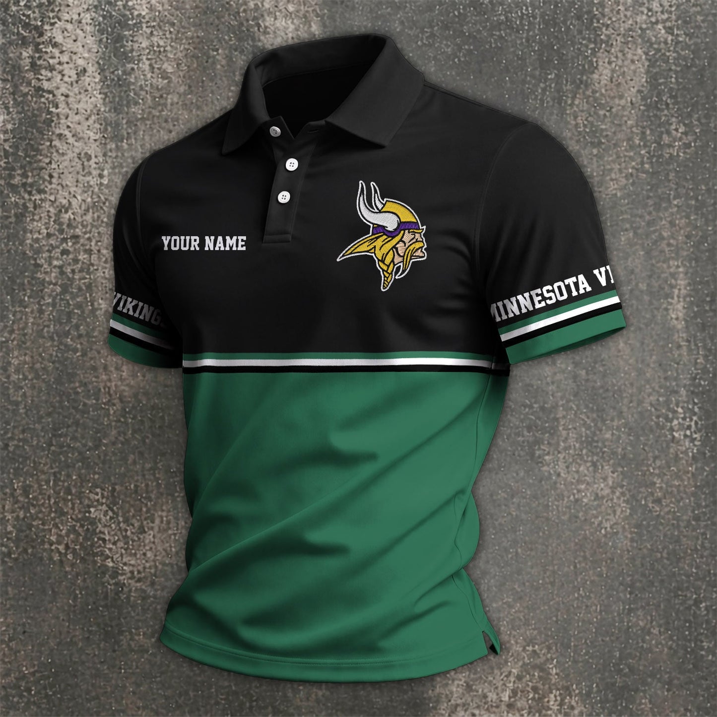 NFL x MIN Custom Name Premium Polo Shirt HLP 040526 HLPHUONG