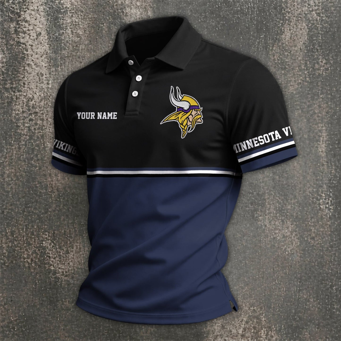 NFL x MIN Custom Name Premium Polo Shirt HLP 040526 HLPHUONG