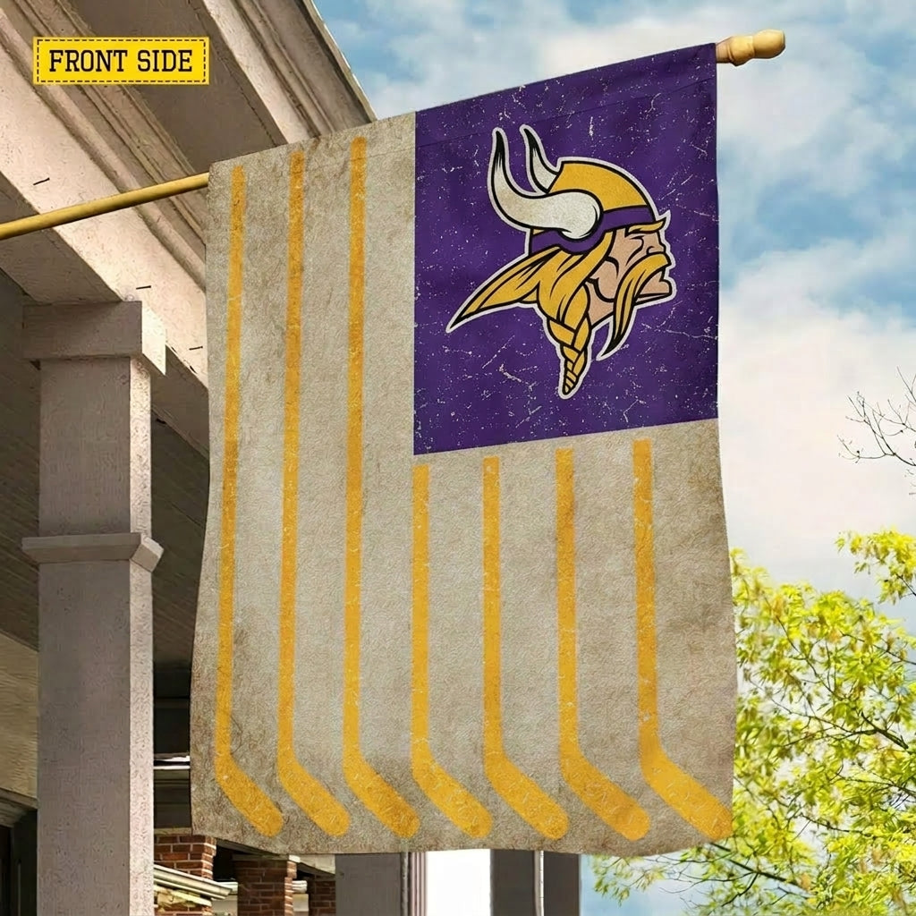 NFL x MIN Hockey Proud House Flag HLP 070526 LBN
