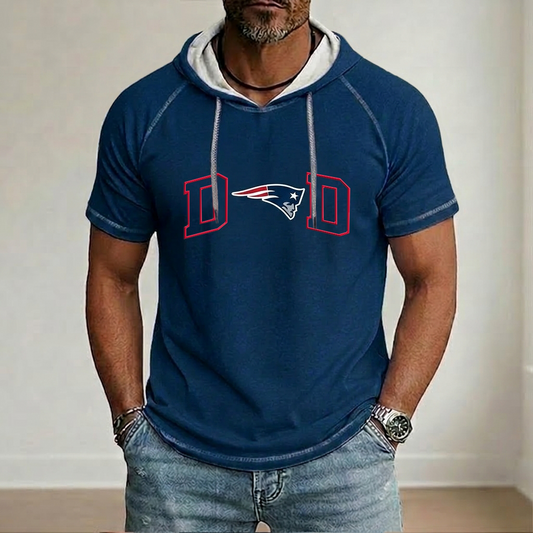 NFL x NE Dad Hooded Short Sleeve Shirt HLP 280426 LBN