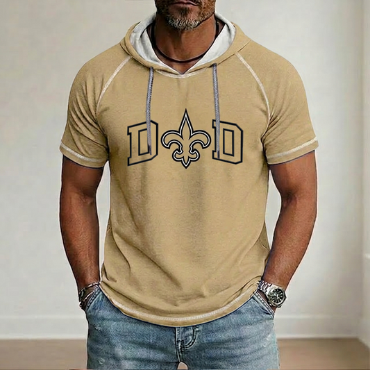 NFL x NO Dad Hooded Short Sleeve Shirt HLP 280426 LBN