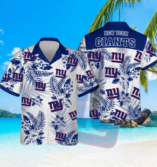 NFL x NYG Beach Hawaiian Shirt HLP 60426 HLPHUONG