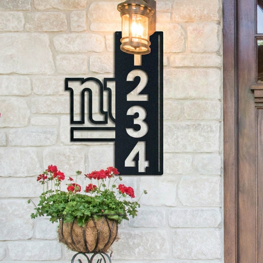 NFL x NYG Custom Address Metal Sign HLP 40526 LBN