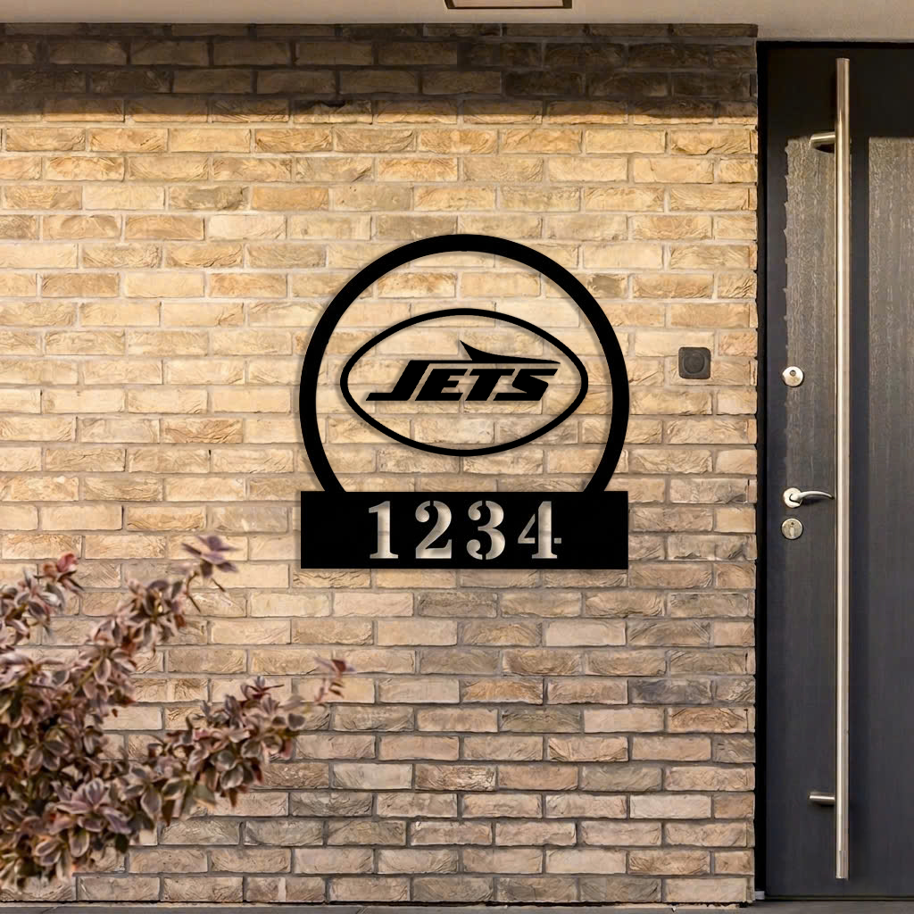NFL x NYJ Custom Address Metal Sign HLP 40526 HLPHUONG