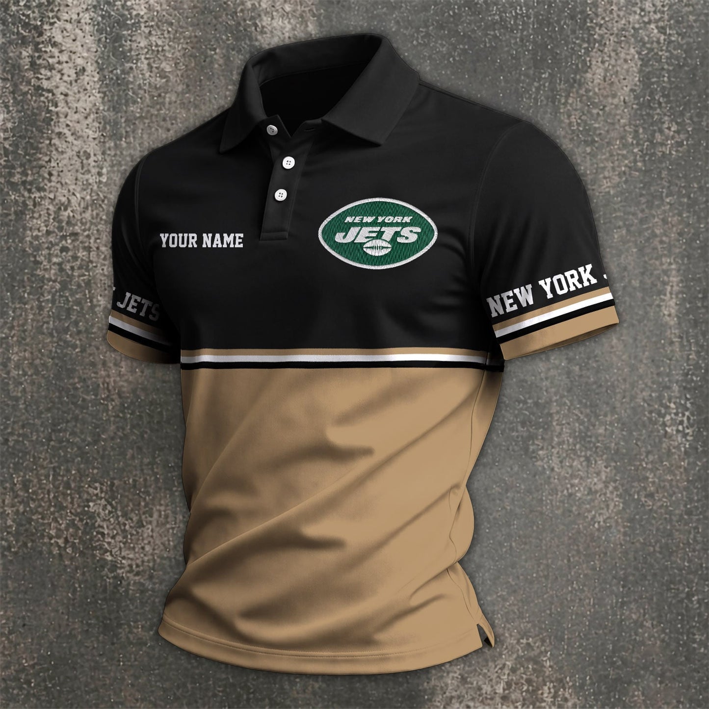 NFL x NYJ Custom Name Premium Polo Shirt HLP 040526 HLPHUONG