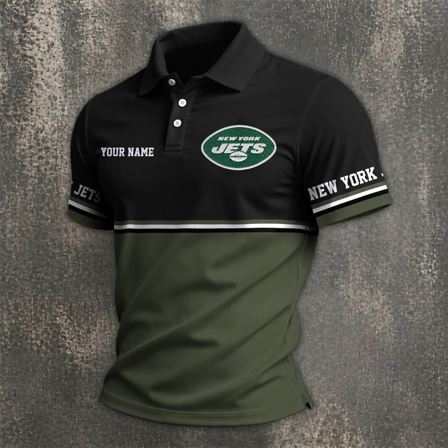 NFL x NYJ Custom Name Premium Polo Shirt HLP 040526 HLPHUONG