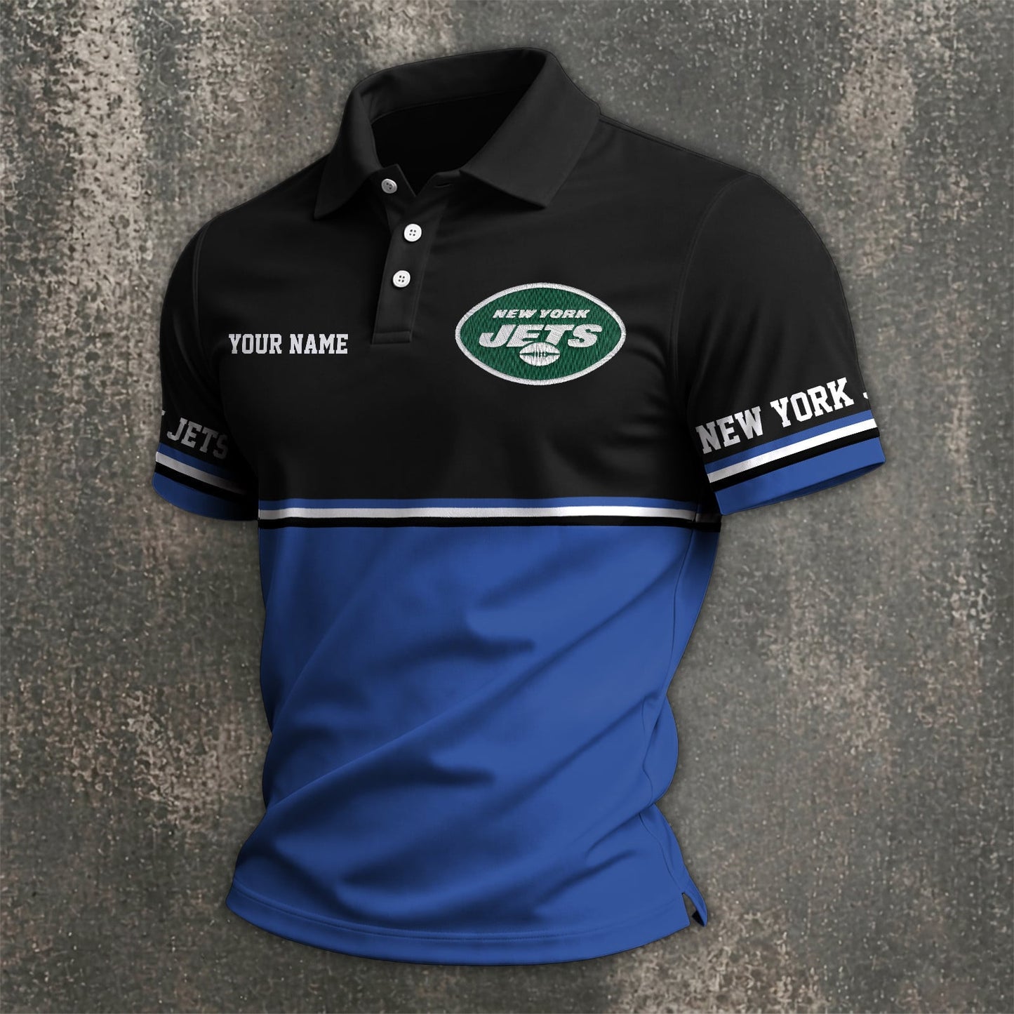NFL x NYJ Custom Name Premium Polo Shirt HLP 040526 HLPHUONG