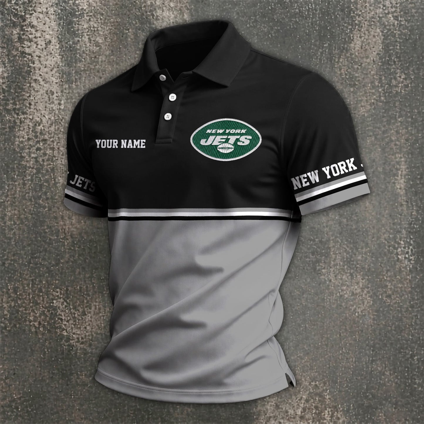NFL x NYJ Custom Name Premium Polo Shirt HLP 040526 HLPHUONG