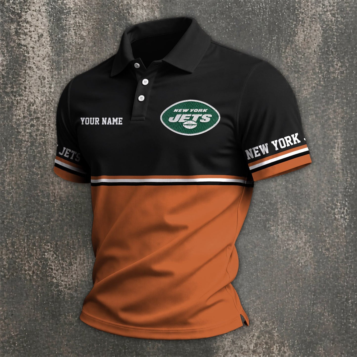 NFL x NYJ Custom Name Premium Polo Shirt HLP 040526 HLPHUONG