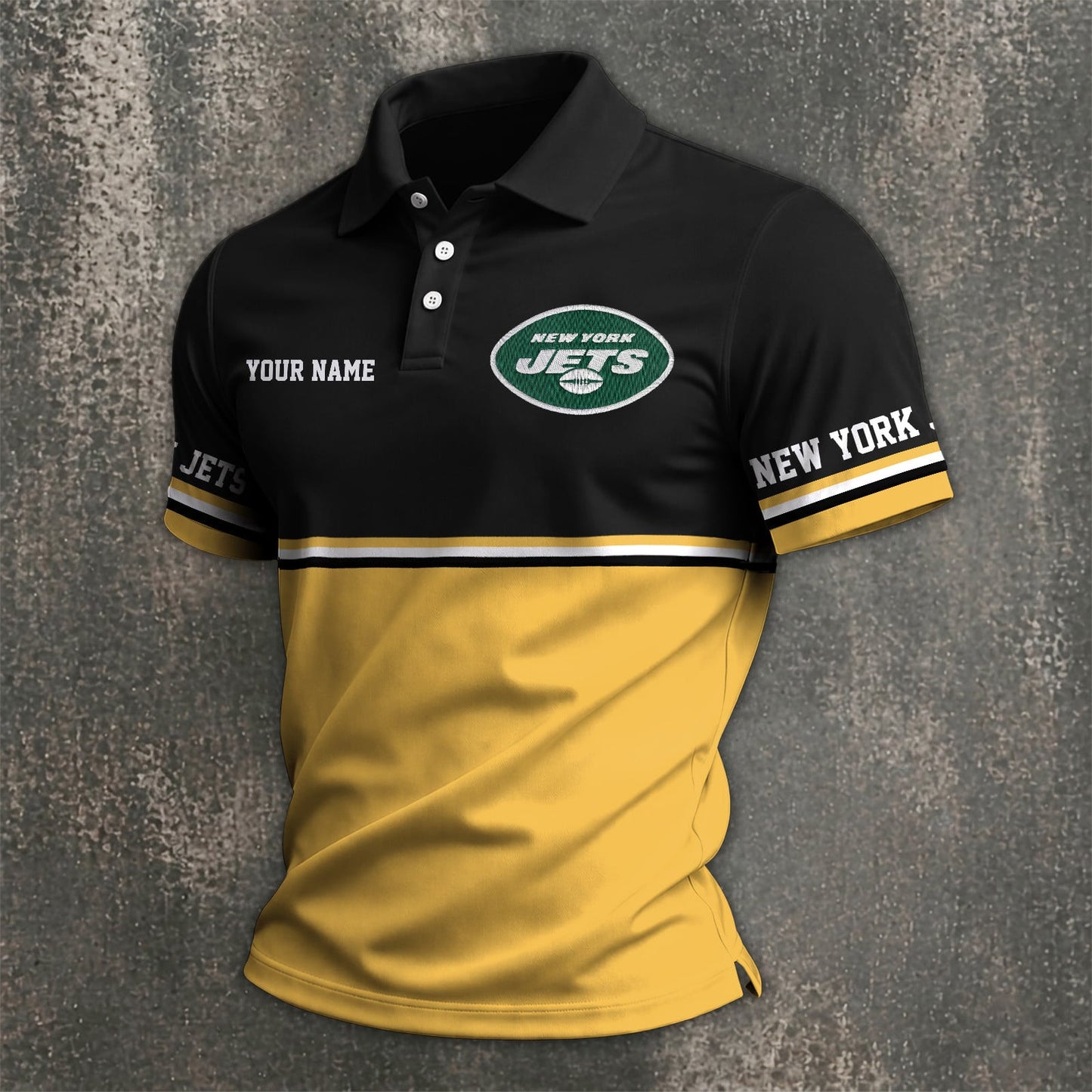 NFL x NYJ Custom Name Premium Polo Shirt HLP 040526 HLPHUONG