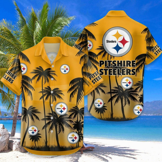 NFL x PIT Coconut Hawaiian Shirt HLP 20426 LBN