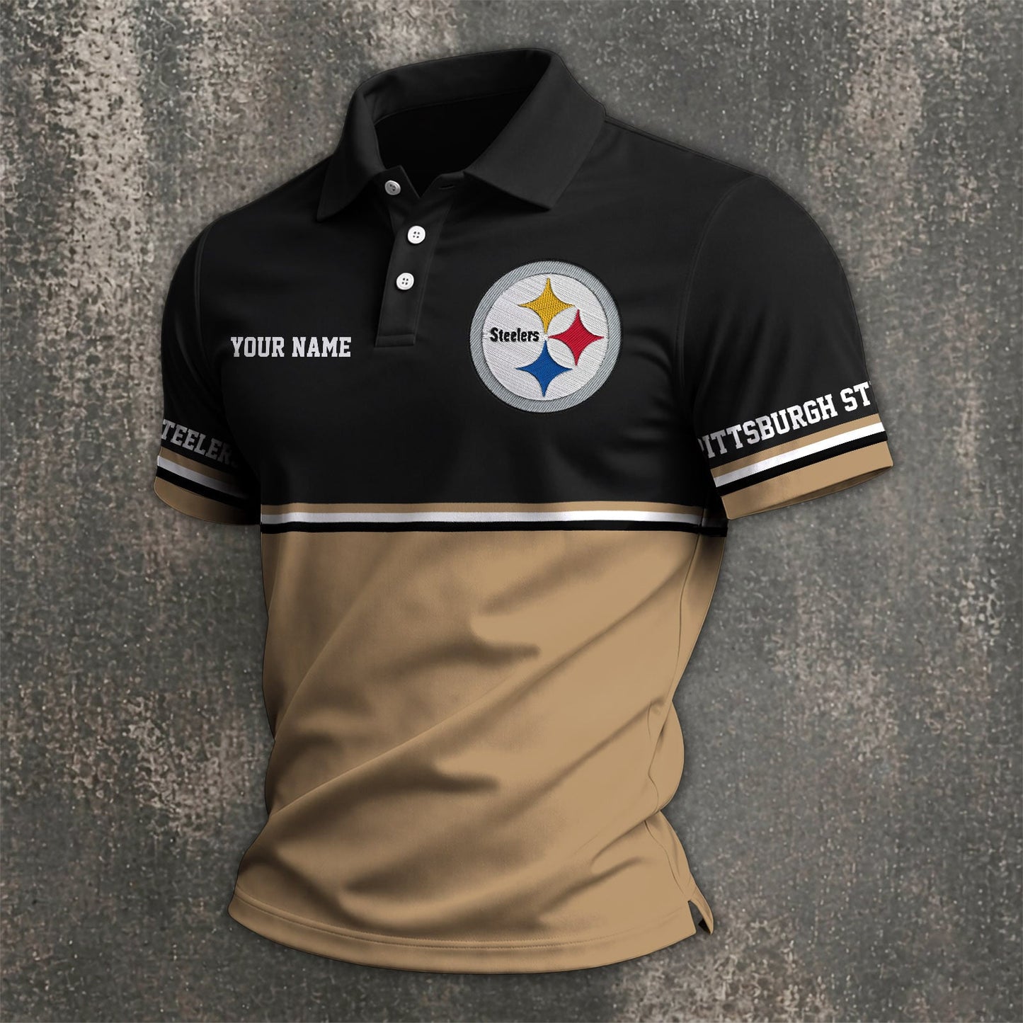 NFL x PIT Custom Name Premium Polo Shirt HLP 040526 HLPHUONG