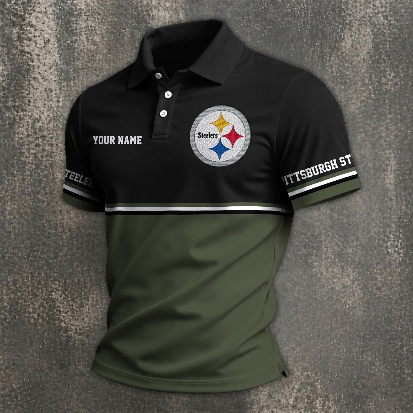 NFL x PIT Custom Name Premium Polo Shirt HLP 040526 HLPHUONG