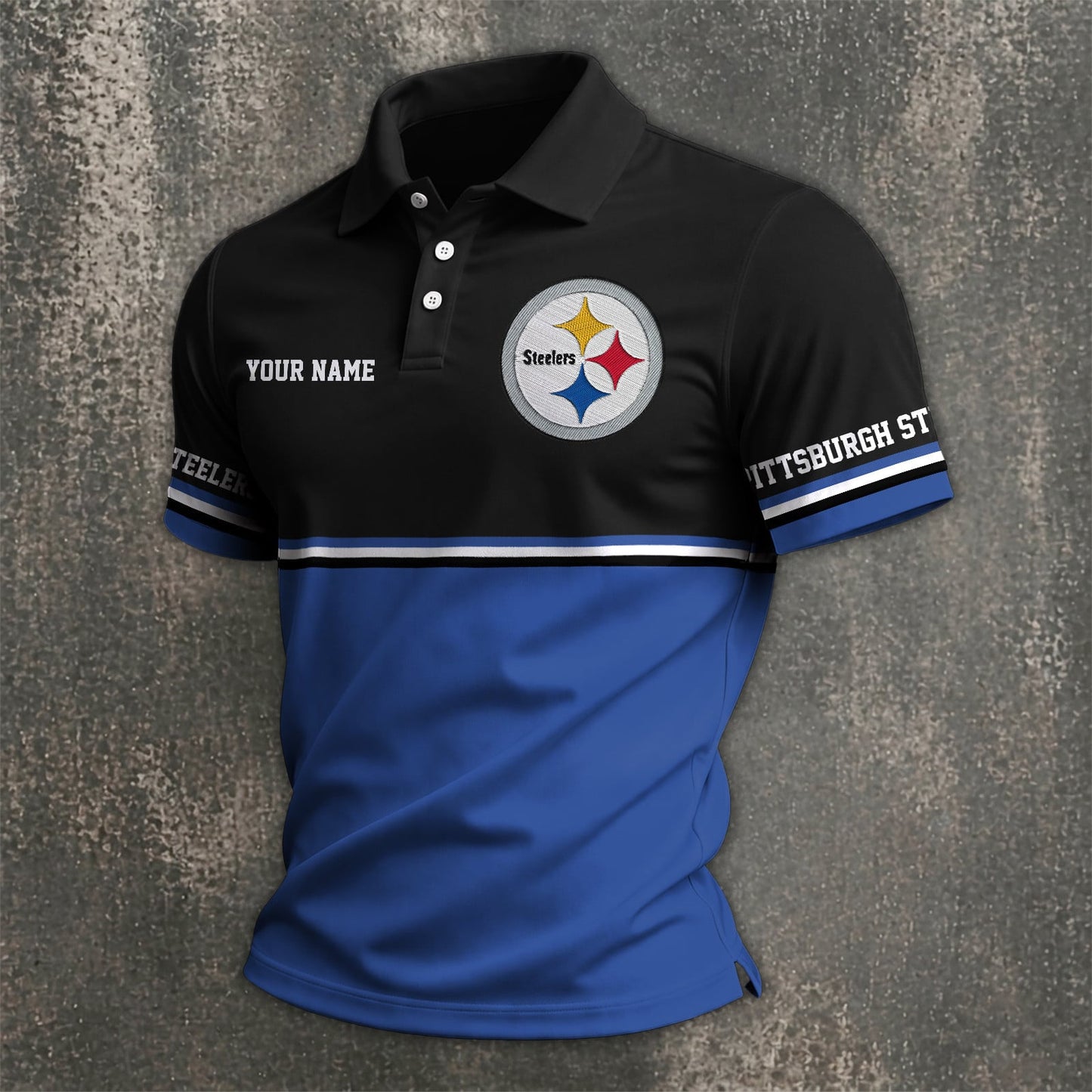 NFL x PIT Custom Name Premium Polo Shirt HLP 040526 HLPHUONG