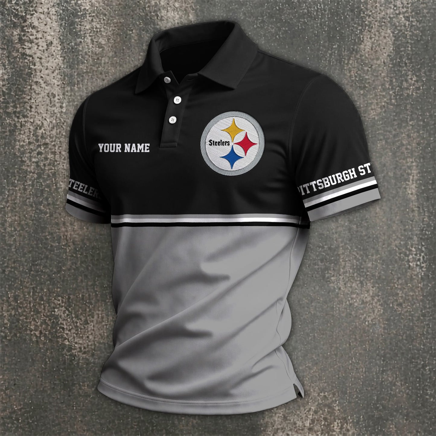NFL x PIT Custom Name Premium Polo Shirt HLP 040526 HLPHUONG