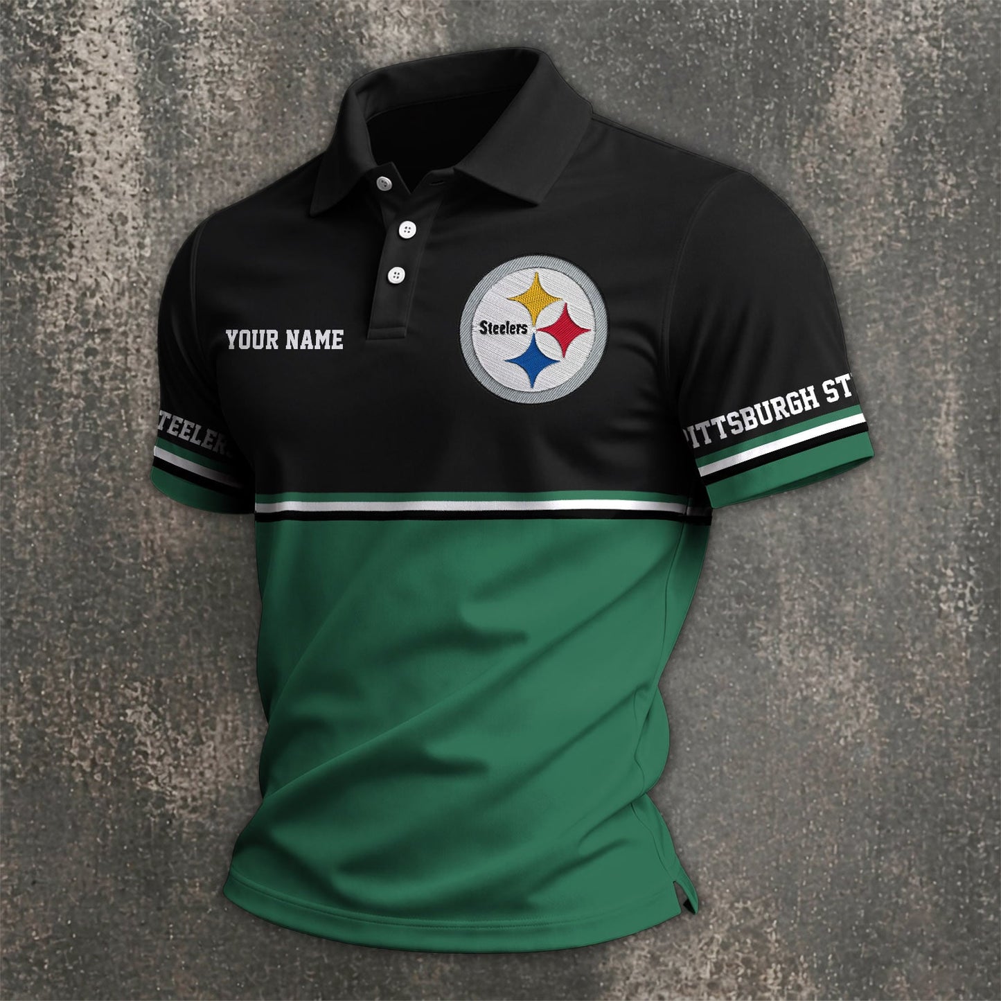 NFL x PIT Custom Name Premium Polo Shirt HLP 040526 HLPHUONG