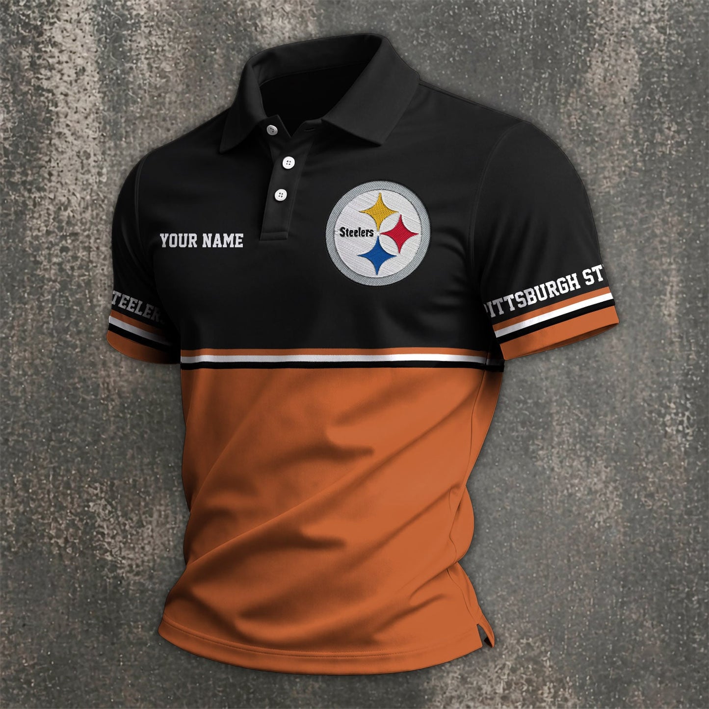 NFL x PIT Custom Name Premium Polo Shirt HLP 040526 HLPHUONG