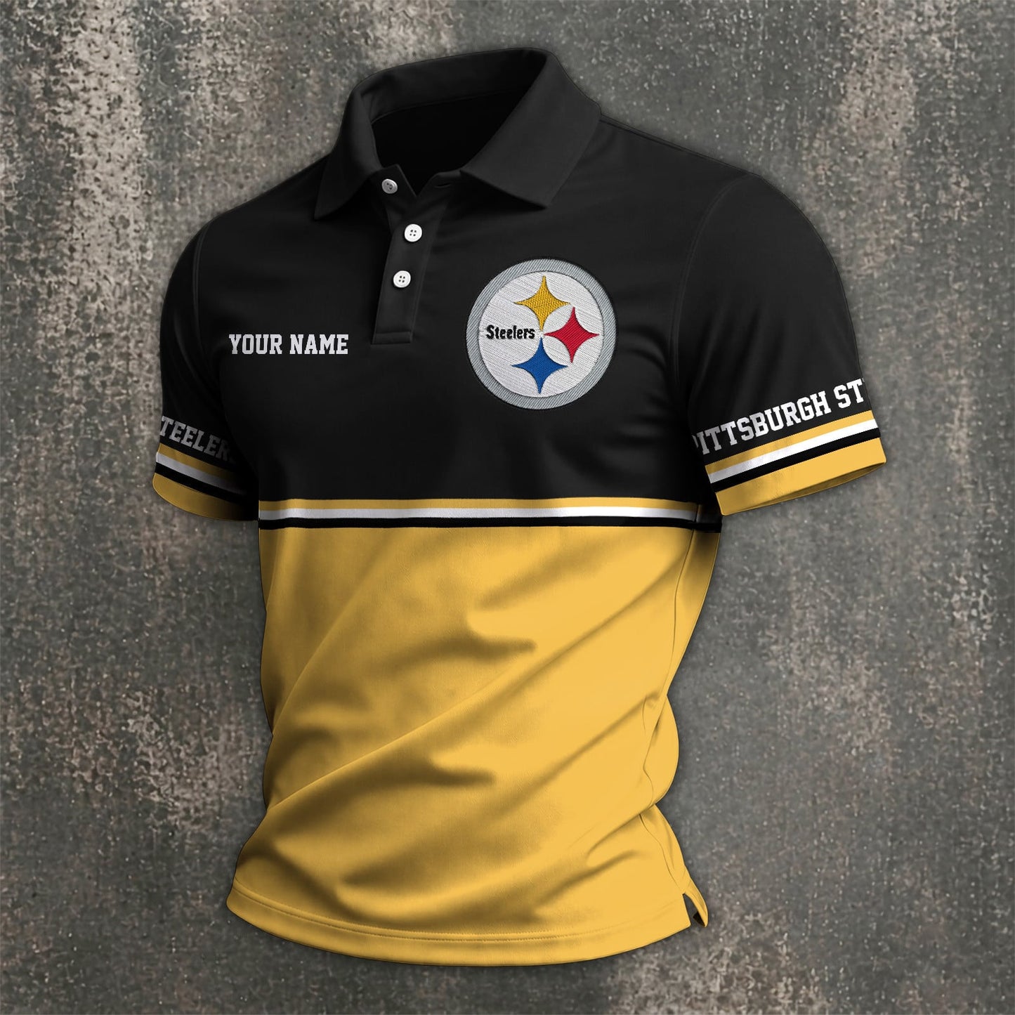 NFL x PIT Custom Name Premium Polo Shirt HLP 040526 HLPHUONG