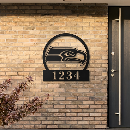 NFL x SEA Custom Address Metal Sign HLP 40526 HLPHUONG