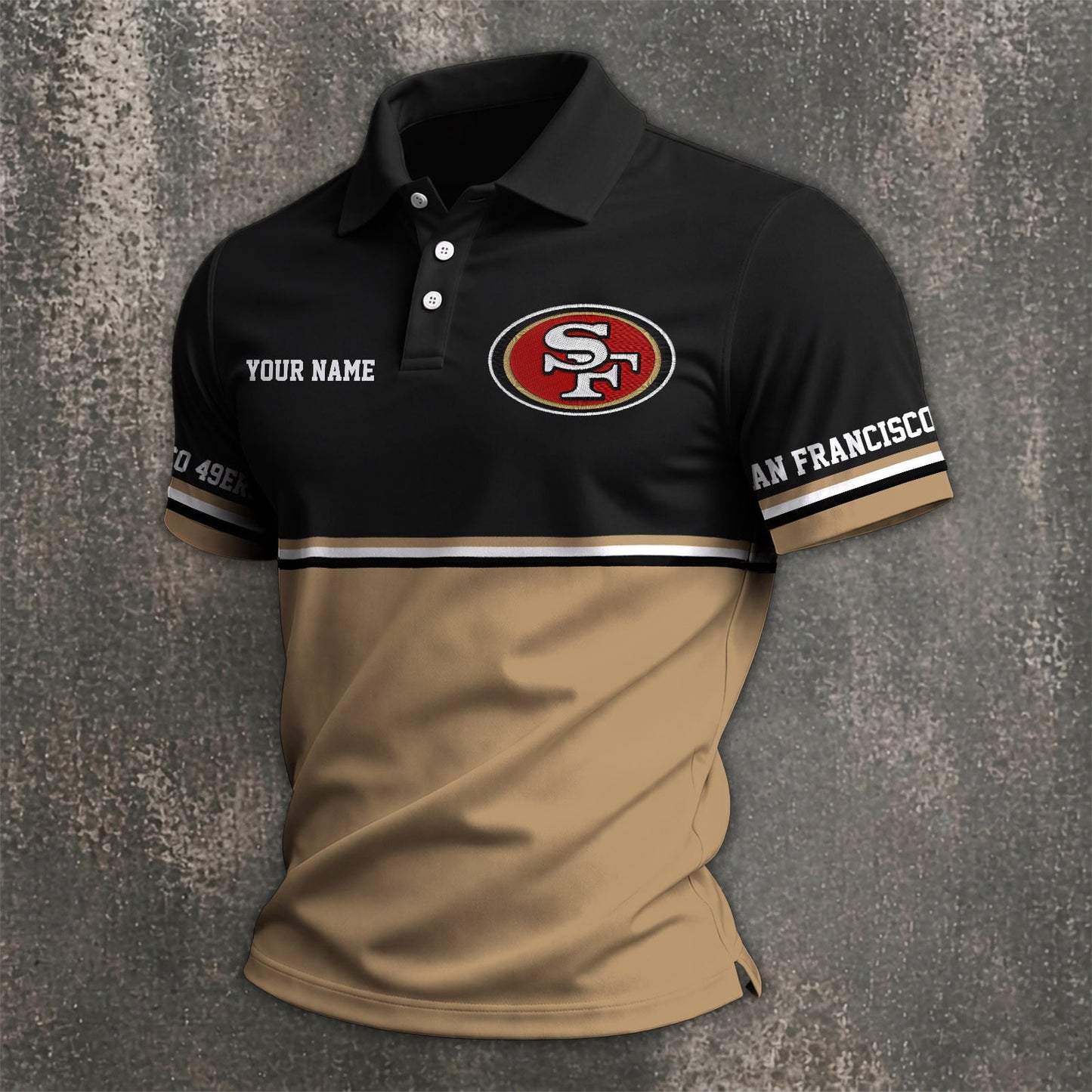 NFL x SF Custom Name Premium Polo Shirt HLP 040526 HLPHUONG