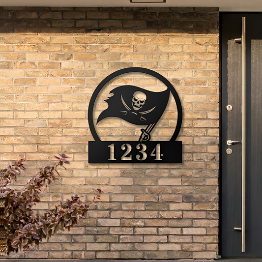 NFL x TB Custom Address Metal Sign HLP 40526 HLPHUONG