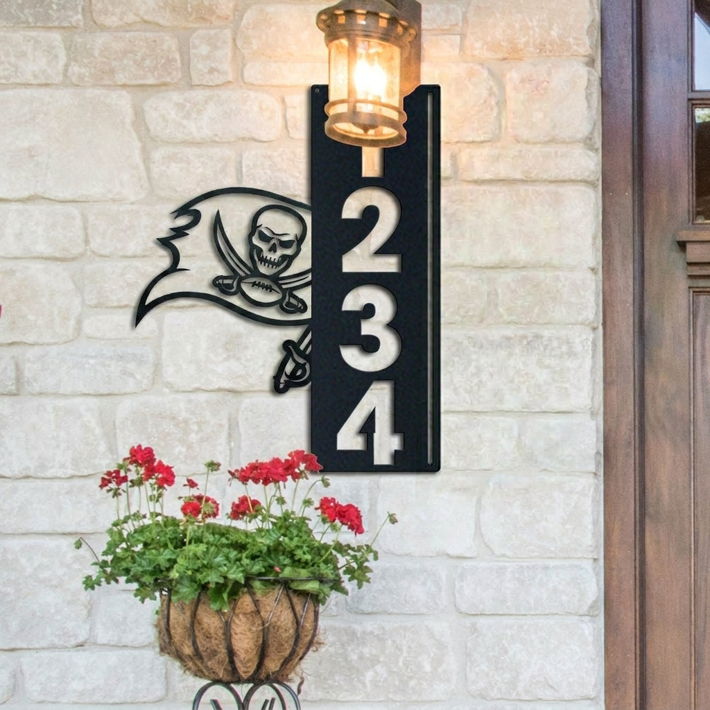 NFL x TB Custom Address Metal Sign HLP 40526 LBN