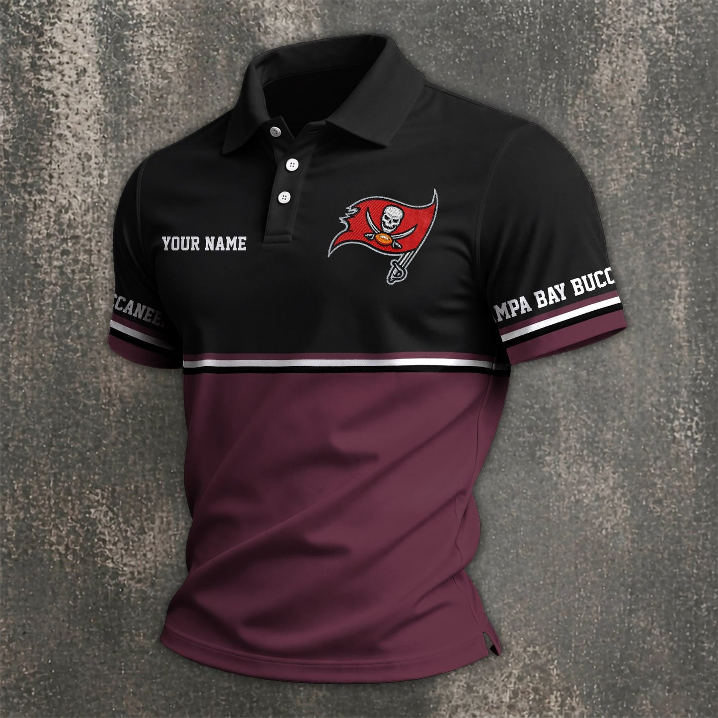 NFL x TB Custom Name Premium Polo Shirt HLP 040526 HLPHUONG