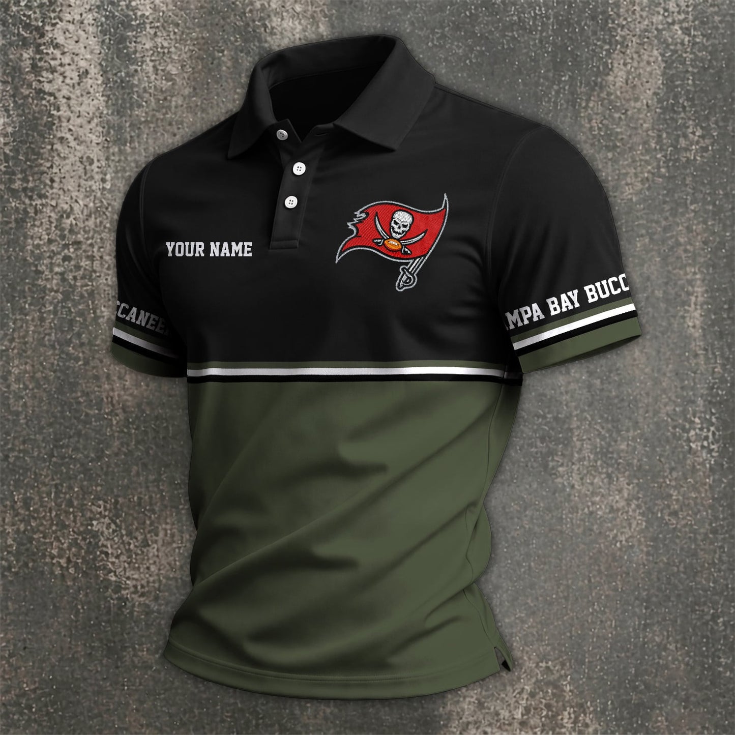 NFL x TB Custom Name Premium Polo Shirt HLP 040526 HLPHUONG